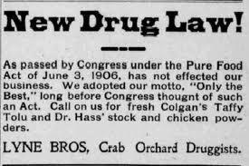 pure food and drug act